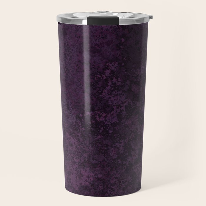 Rough And Tough Texture Fuchsia Purple Plum Blue Travel Mug Gallery Image 1