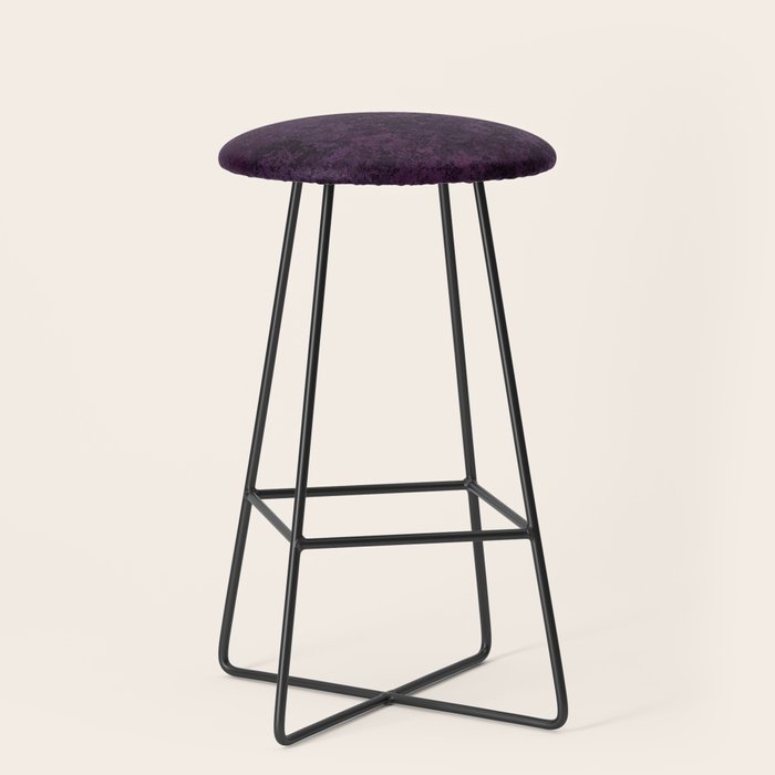 Rough And Tough Texture Fuchsia Purple Plum Blue Stool Gallery Image 1