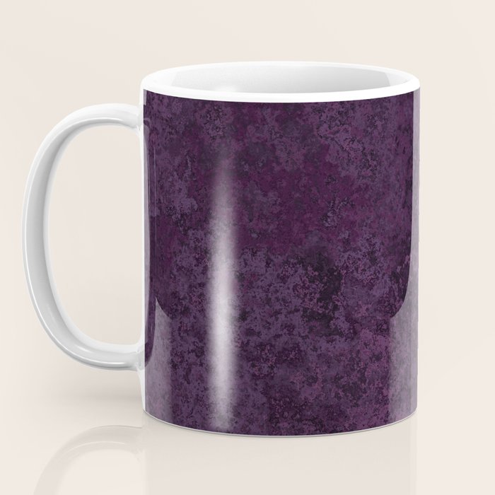 Rough And Tough Texture Fuchsia Purple Plum Blue Coffee Mug Gallery Image 3