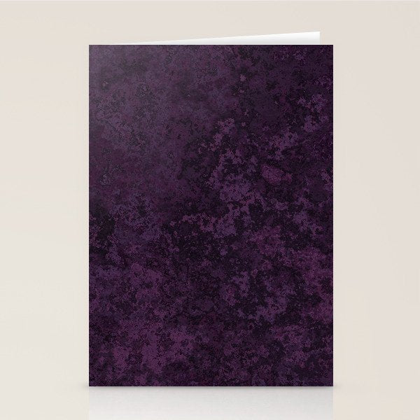 Rough And Tough Texture Fuchsia Purple Plum Blue Stationery Card Gallery Image 2
