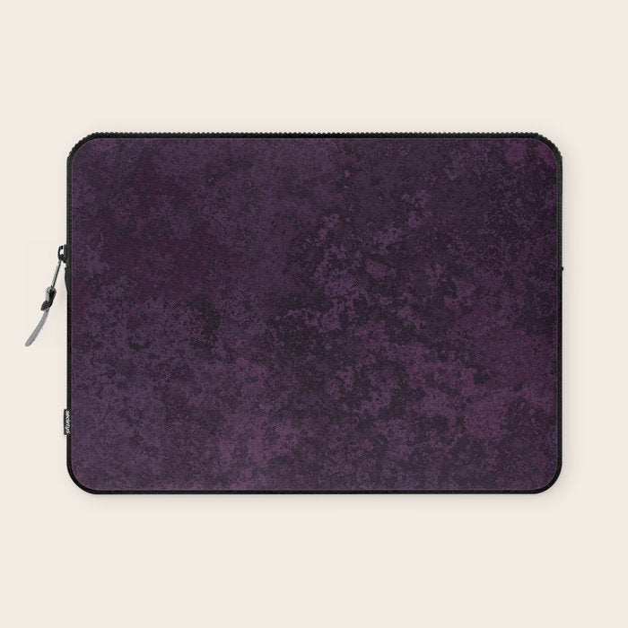 Rough And Tough Texture Fuchsia Purple Plum Blue Laptop Sleeve Gallery Image 1