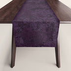 Rough And Tough Texture Fuchsia Purple Plum Blue Table Runner Gallery Image 1