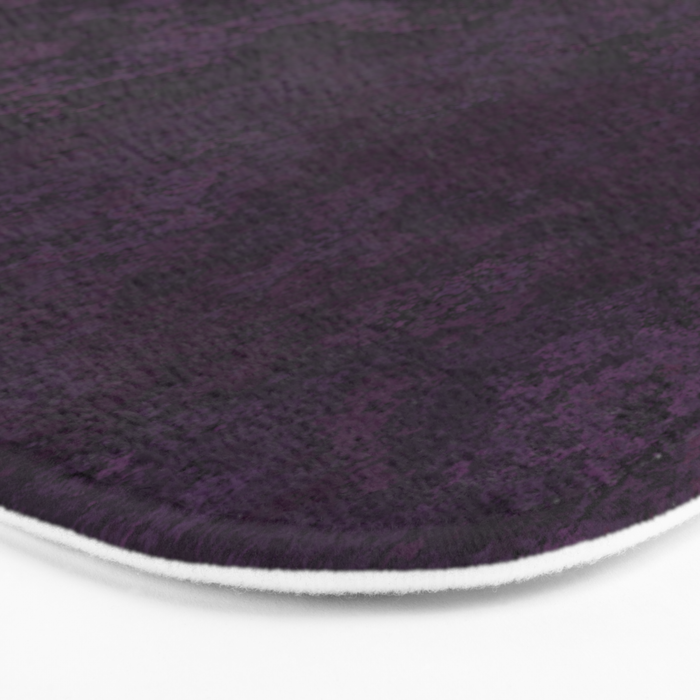 Rough And Tough Texture Fuchsia Purple Plum Blue Bath Mat Gallery Image 3