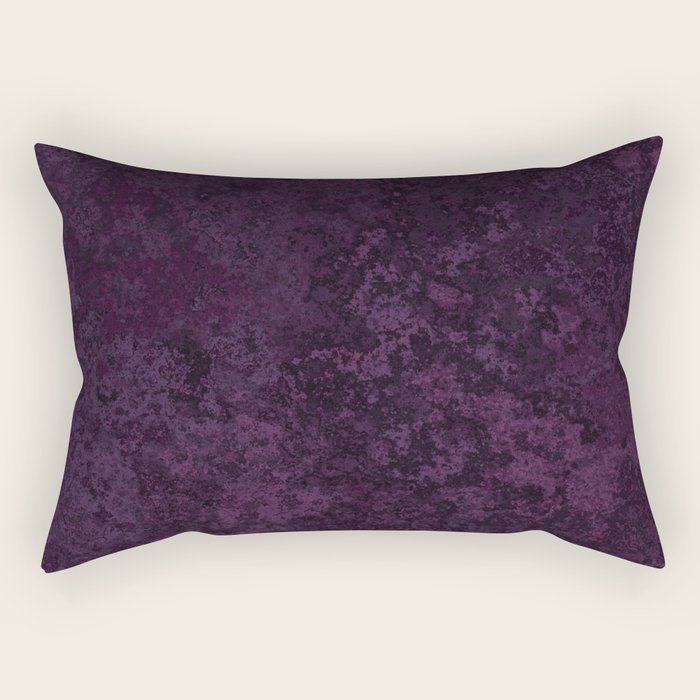 Rough And Tough Texture Fuchsia Purple Plum Blue Rectangular Pillow Gallery Image 2