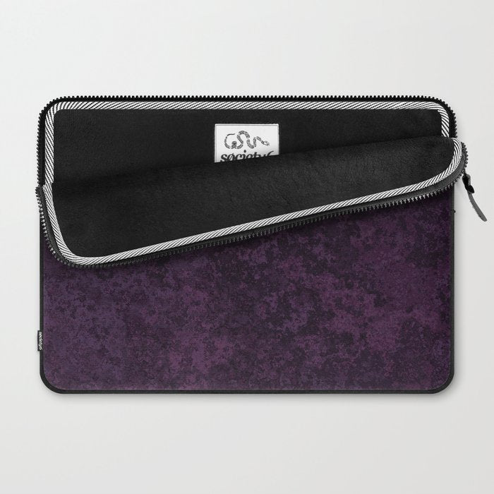 Rough And Tough Texture Fuchsia Purple Plum Blue Laptop Sleeve Gallery Image 2