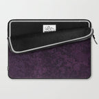Rough And Tough Texture Fuchsia Purple Plum Blue Laptop Sleeve Gallery Image 2