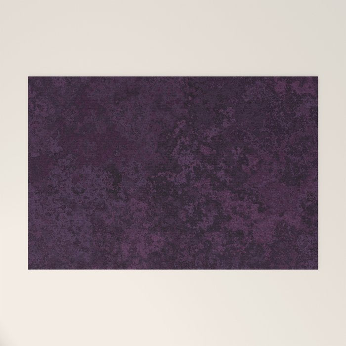 Rough And Tough Texture Fuchsia Purple Plum Blue Welcome Mat Gallery Image 1