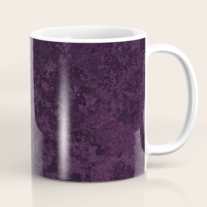 Rough And Tough Texture Fuchsia Purple Plum Blue Coffee Mug Gallery Image 1