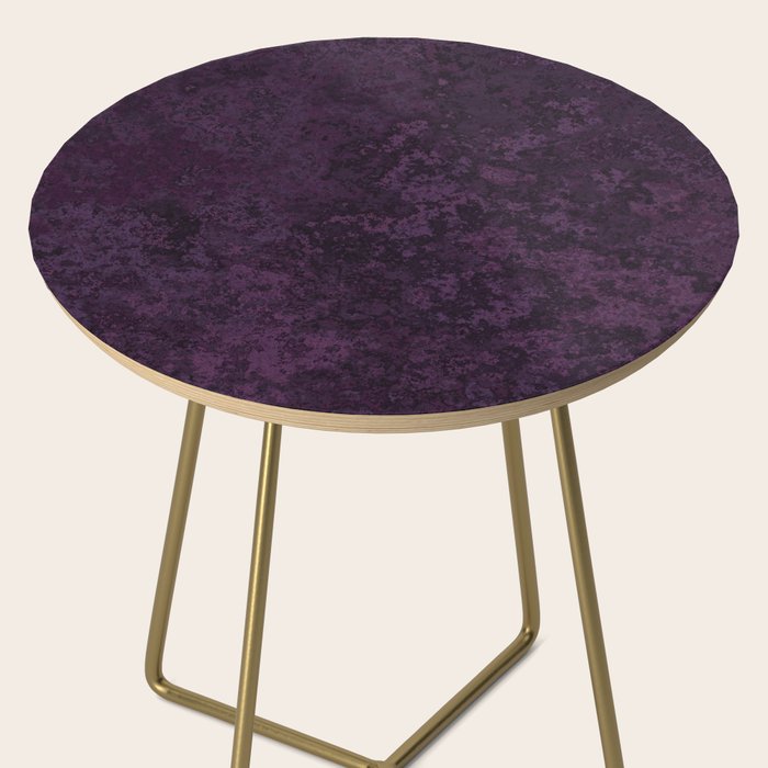 Rough And Tough Texture Fuchsia Purple Plum Blue Side Table Gallery Image 2