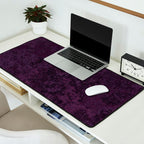 Rough And Tough Texture Fuchsia Purple Plum Blue Desk Mat Gallery Image 2