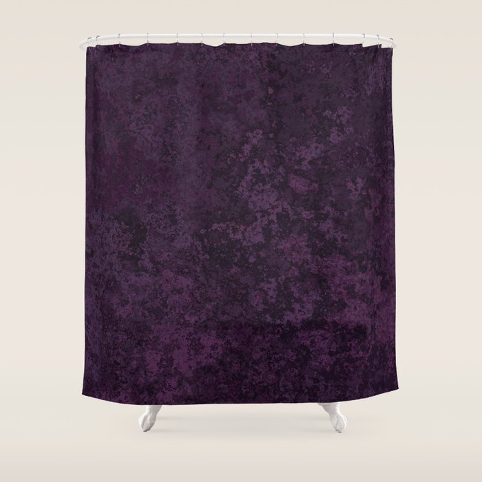 Rough And Tough Texture Fuchsia Purple Plum Blue Shower Curtain Gallery Image 1