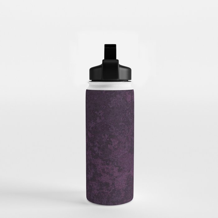 Rough And Tough Texture Fuchsia Purple Plum Blue Water Bottle Gallery Image 2