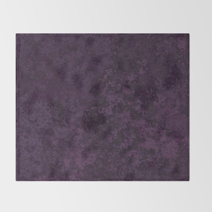 Rough And Tough Texture Fuchsia Purple Plum Blue Throw Blanket Gallery Image 2
