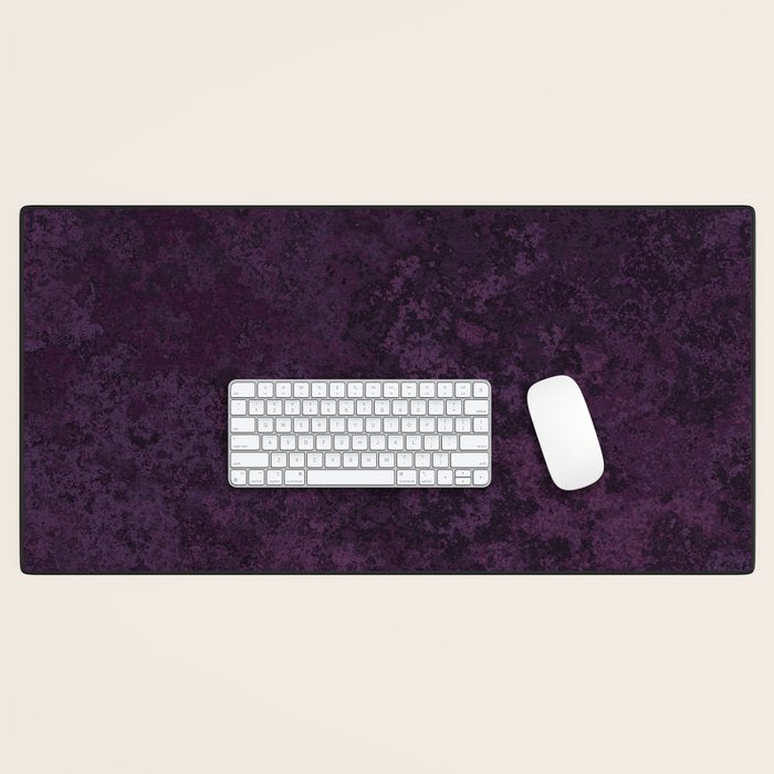 Rough And Tough Texture Fuchsia Purple Plum Blue Desk Mat Gallery Image 1