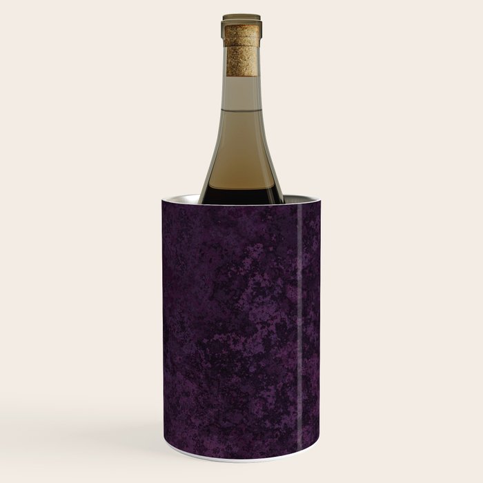 Rough And Tough Texture Fuchsia Purple Plum Blue Wine Chiller Gallery Image 1