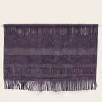 Rough And Tough Texture Fuchsia Purple Plum Blue Wall Hanging Gallery Image 1