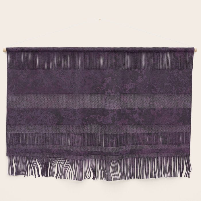 Rough And Tough Texture Fuchsia Purple Plum Blue Wall Hanging Gallery Image 1