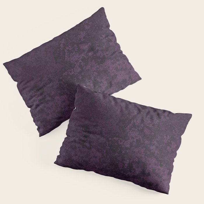 Rough And Tough Texture Fuchsia Purple Plum Blue Pillow Sham Gallery Image 3
