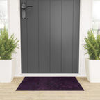 Rough And Tough Texture Fuchsia Purple Plum Blue Welcome Mat Gallery Image 3