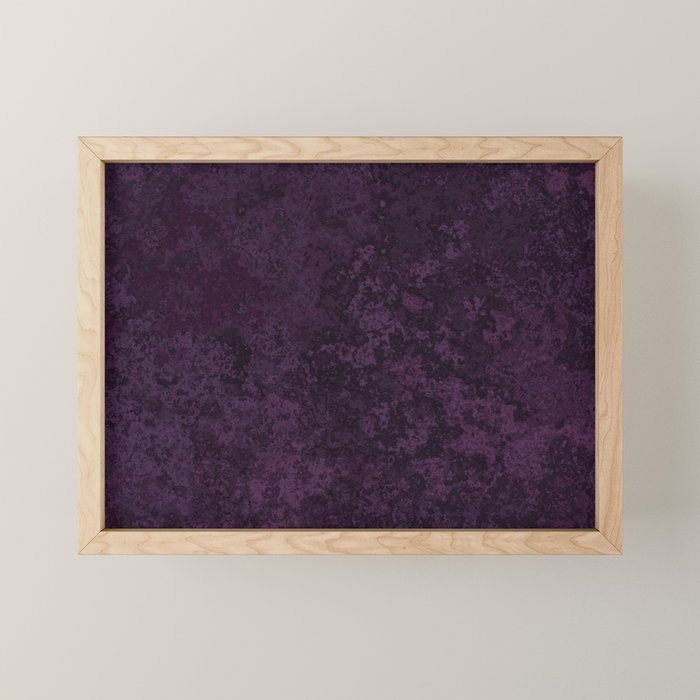 Rough And Tough Texture Fuchsia Purple Plum Blue Mini Art Print Gallery Image 1