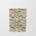 Whimsical Forest Mushrooms Pattern Wall Hanging Gallery Image 1