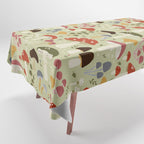 Whimsical Forest Mushrooms Pattern Tablecloth Gallery Image 1