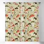 Whimsical Forest Mushrooms Pattern Window Curtain Gallery Image 5