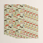 Whimsical Forest Mushrooms Pattern Wrapping Paper Gallery Image 3