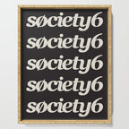 Society6 Logo Repeat Serving Tray Gallery Image 1