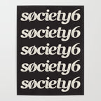 Society6 Logo Repeat Poster Gallery Image 4