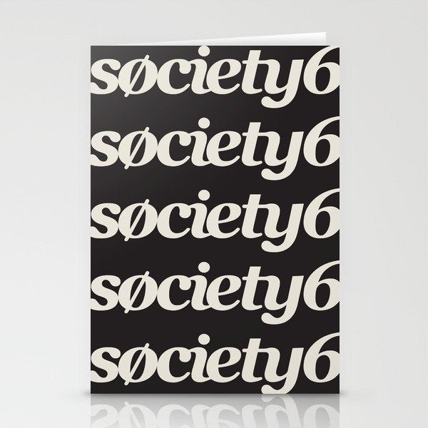 Society6 Logo Repeat Stationery Card Gallery Image 2