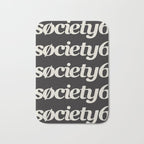 Society6 Logo Repeat Bath Mat Gallery Image 1
