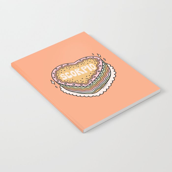 Scorpio Heart Cake Notebook Gallery Image 2