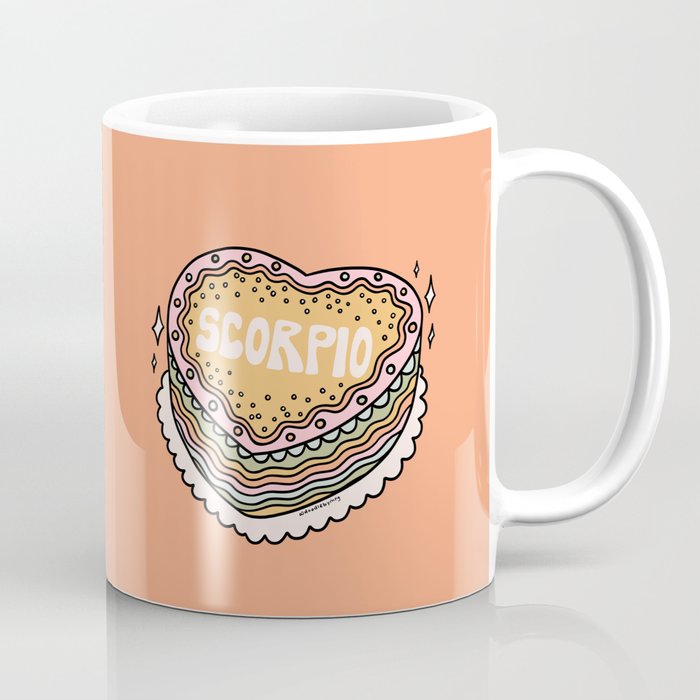 Scorpio Heart Cake Coffee Mug Gallery Image 1