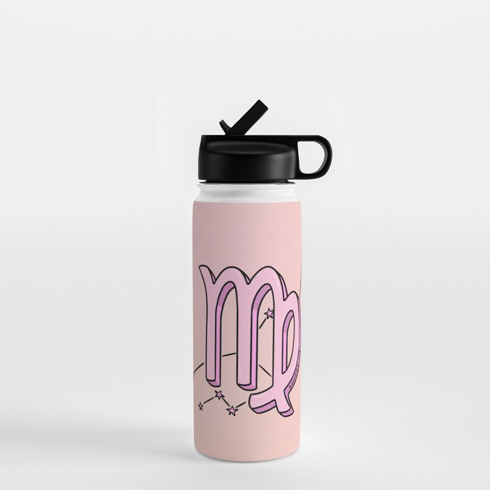Virgo Symbol Water Bottle Gallery Image 1