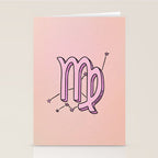 Virgo Symbol Stationery Card Gallery Image 2