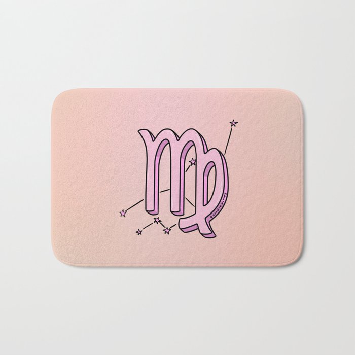 Virgo Symbol Bath Mat Gallery Image 1