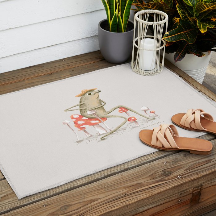Awkward Toad Outdoor Rug Gallery Image 2