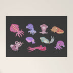 Squids - black Welcome Mat Gallery Image 1