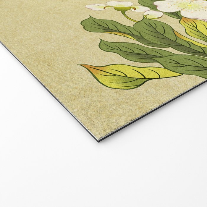 Pear blossoms and white swallow Type A: Minhwa-Korean traditional/folk art Welcome Mat Gallery Image 2