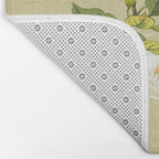 Pear blossoms and white swallow Type A: Minhwa-Korean traditional/folk art Bath Mat Gallery Image 2