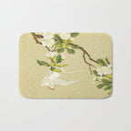 Pear blossoms and white swallow Type A: Minhwa-Korean traditional/folk art Bath Mat Gallery Image 1