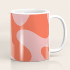 Wavy Land - Pink And Red Coffee Mug Gallery Image 1