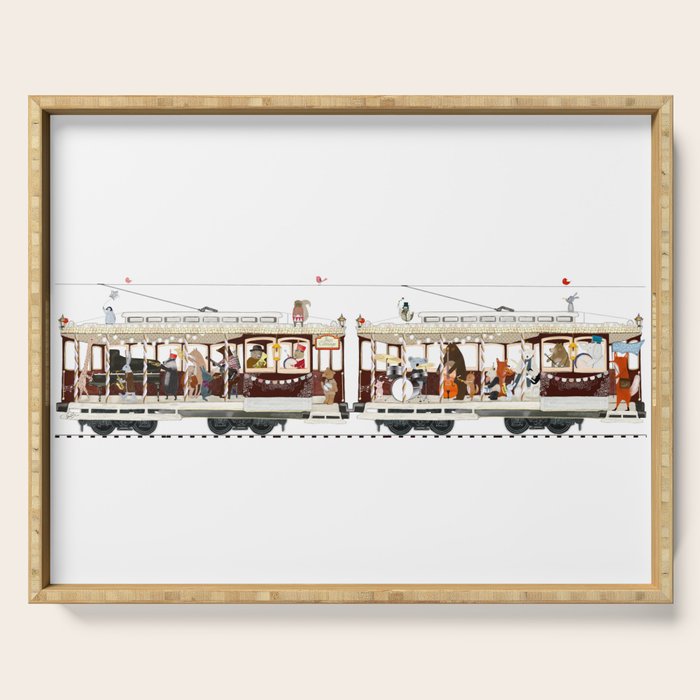 the jazz carriage Serving Tray Gallery Image 1