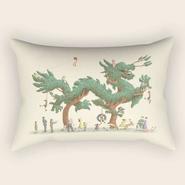 The Dragon Tree Rectangular Pillow Gallery Image 2