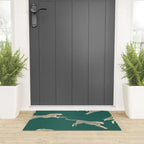 Leaping Cheetah Emerald Welcome Mat Gallery Image 3