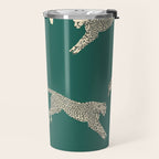 Leaping Cheetah Emerald Travel Mug Gallery Image 2