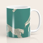 Leaping Cheetah Emerald Coffee Mug Gallery Image 1