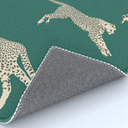 Leaping Cheetah Emerald Rug Gallery Image 4