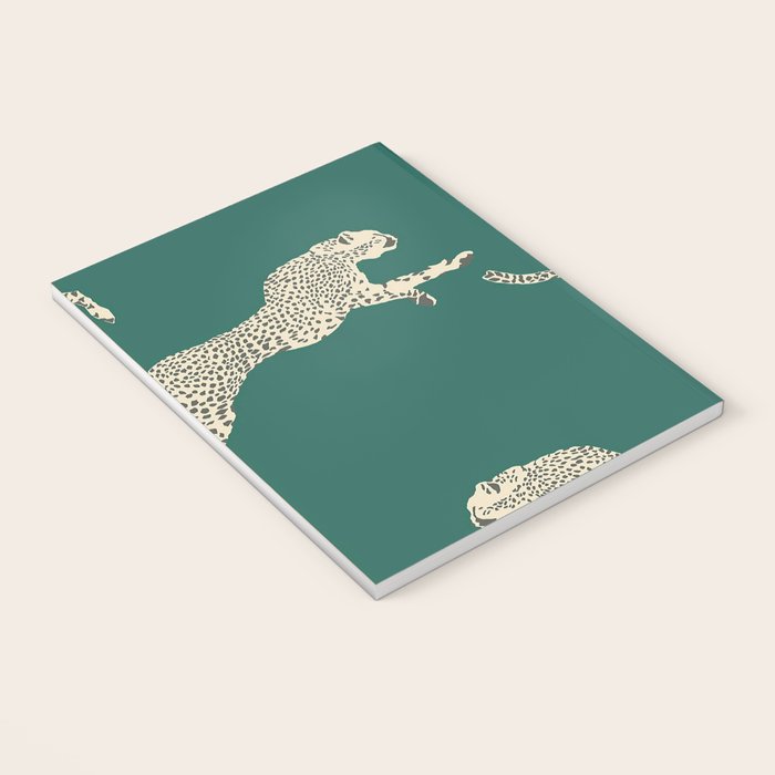 Leaping Cheetah Emerald Notebook Gallery Image 3